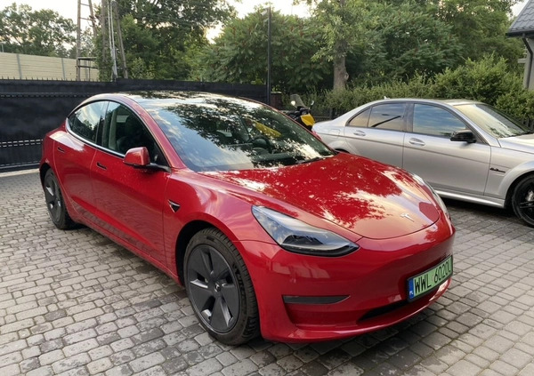 Tesla Model 3 cena 169000 przebieg: 34000, rok produkcji 2022 z Zielonka małe 46